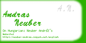 andras neuber business card